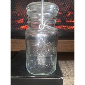 Vintage Crown Pint Mason jar with wire and glass lid